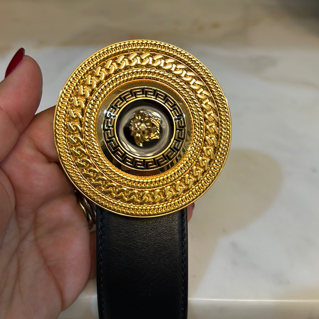 Versace Gold Plated Medusa Belt